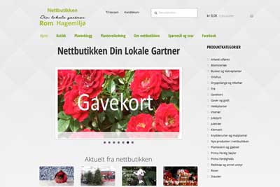 Nettbutikken dinlokalegartner.no