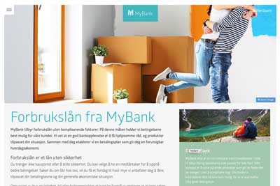 SEO for MyBank.no